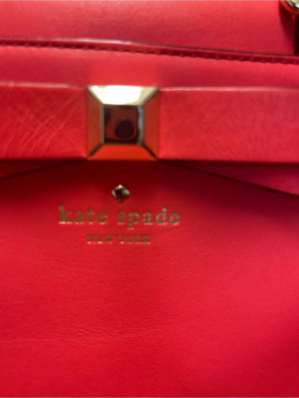 kate spade Red Bow Satchel with Detachable Strap